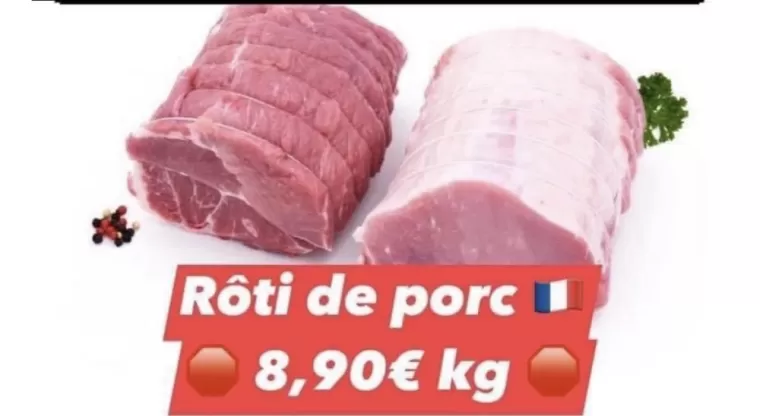RÔTI DE PORC - origine France - vers Bormes les mimosas , La Londe-les-Maures, Le Boucher Varois