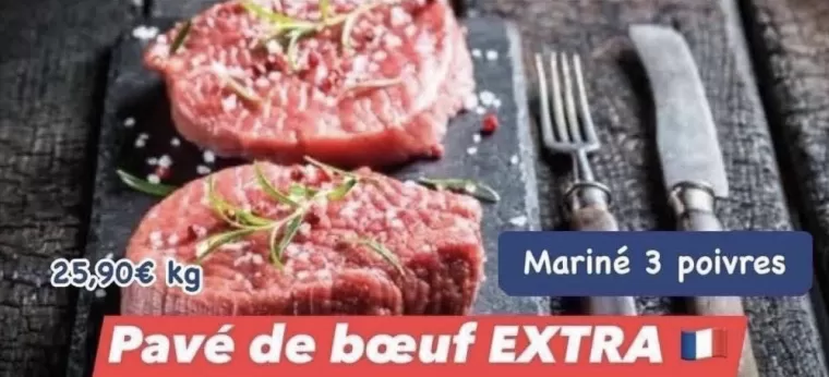 PAVÉ de BŒUF - origine France - vers Le Lavandou, La Londe-les-Maures, Le Boucher Varois