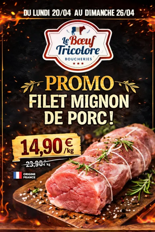 FILET MIGNON DE PORC - origine France - à La Londe les maures , La Londe-les-Maures, Le Boucher Varois