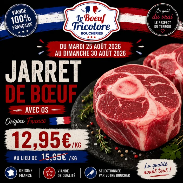 JARRET DE BŒUF A/OS - origine France - à La Londe les maures , La Londe-les-Maures, Le Boucher Varois